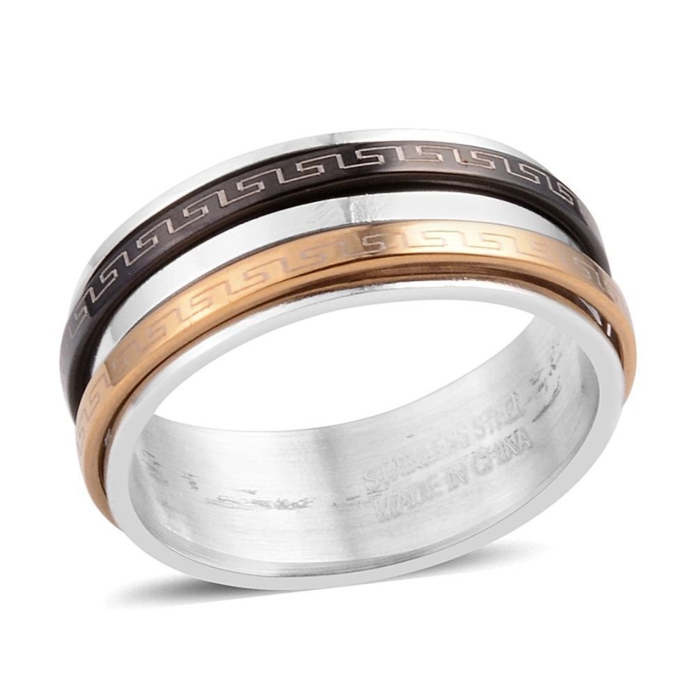 Spinner Ring ION Plated Gold Size 11